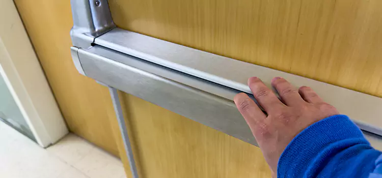 Installing a Push Bar on a Door El Segundo